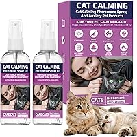 KODASNY Cat Calming Pheromone Spray Kit - Vet Recommended Drug-Free Anxiety Relief, Stops Scratching & Urine Marking, 60-Day Supply