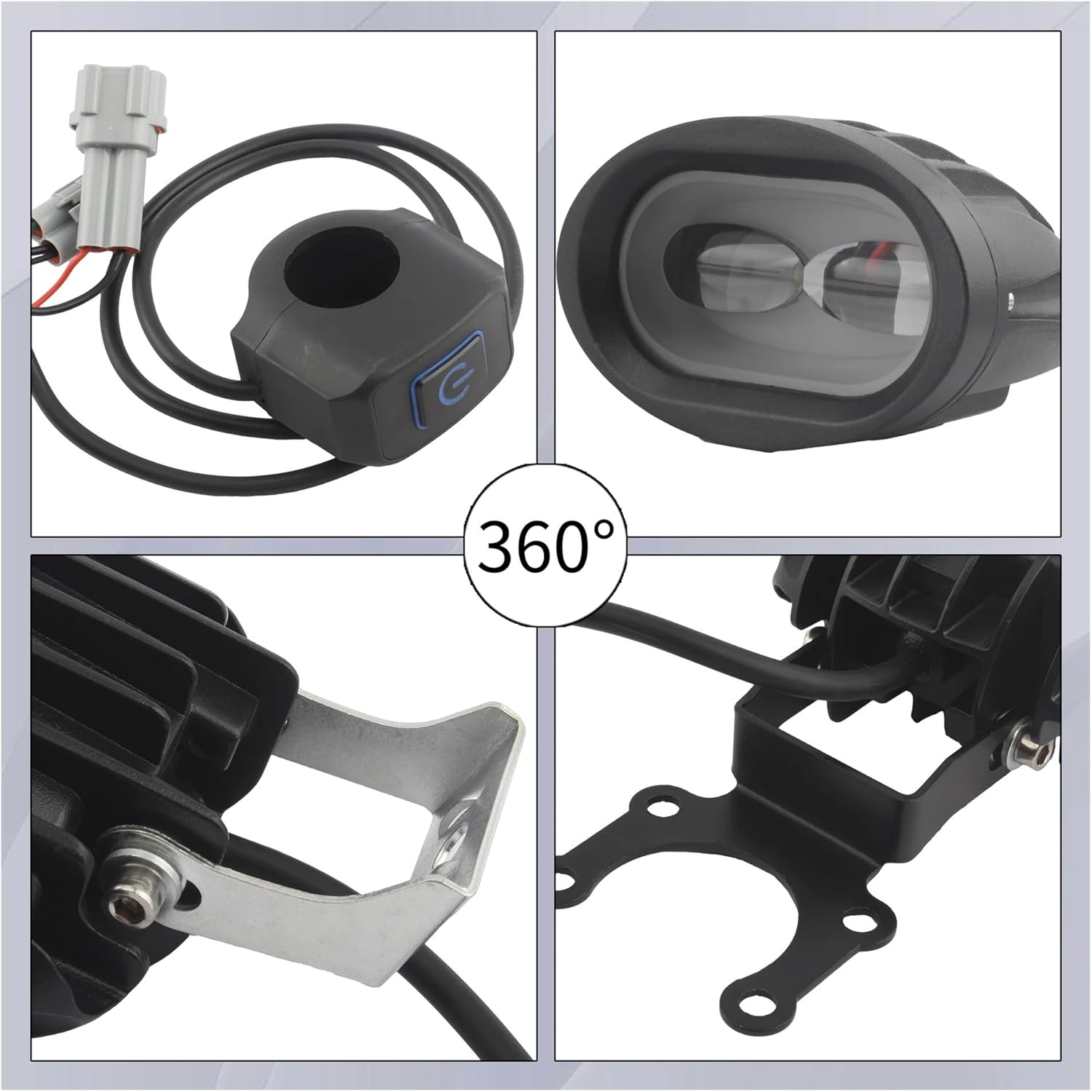 For Ebike Headlight Mounting Brackets Kit Motorcycle Parts For Surron Light Bee X Enduro Electric Bike Accessories(Headlight Kit)