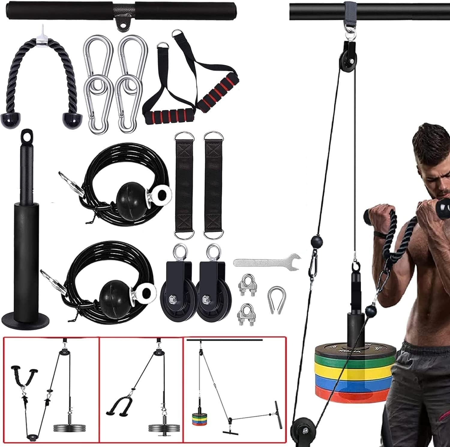 IRIS Power Motion 36-in-1 Cable Pulley Exercise System (B0C811M5D7) Amazon Price History, Amazon Price Tracker