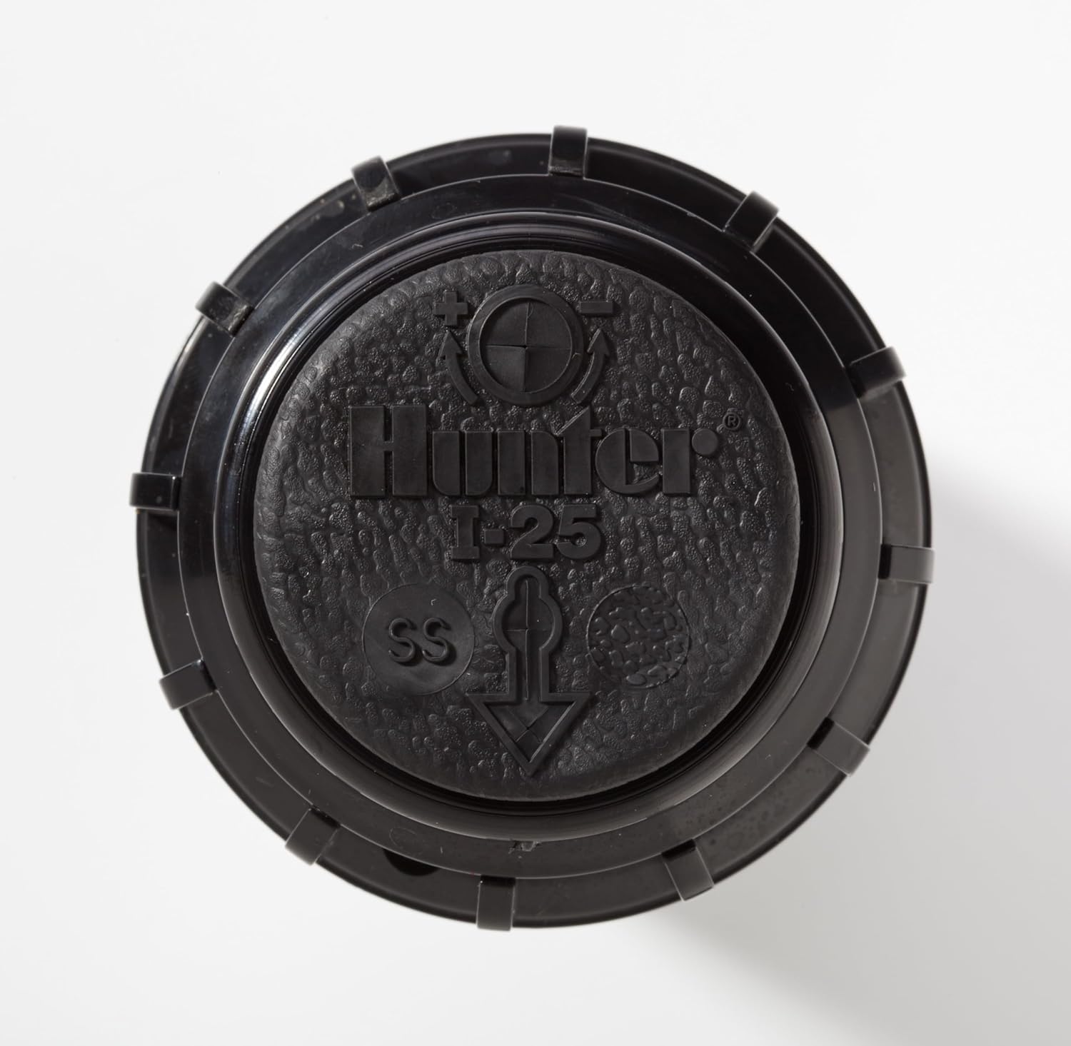 Hunter I-25 Rotor Sprinkler Head 4" Pop-Up, Adjustable 50°–360° Arc, Gear Drive Sprinkler w/Check Valve, 1" Inlet, Spray Radius: 37'–71' (I2504)