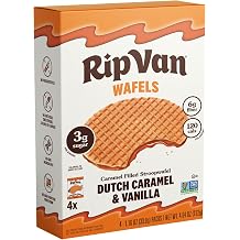 RIP VAN WAFELS Dutch Caramel & Vanilla Wafel Cookies, 4.64 OZ
