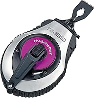 TAJIMA Chalk-Rite Dura CR403S Chalk Box - 50ft Extreme Bold 1.8mm Snap Line for Heavy-Duty Construction Layouts