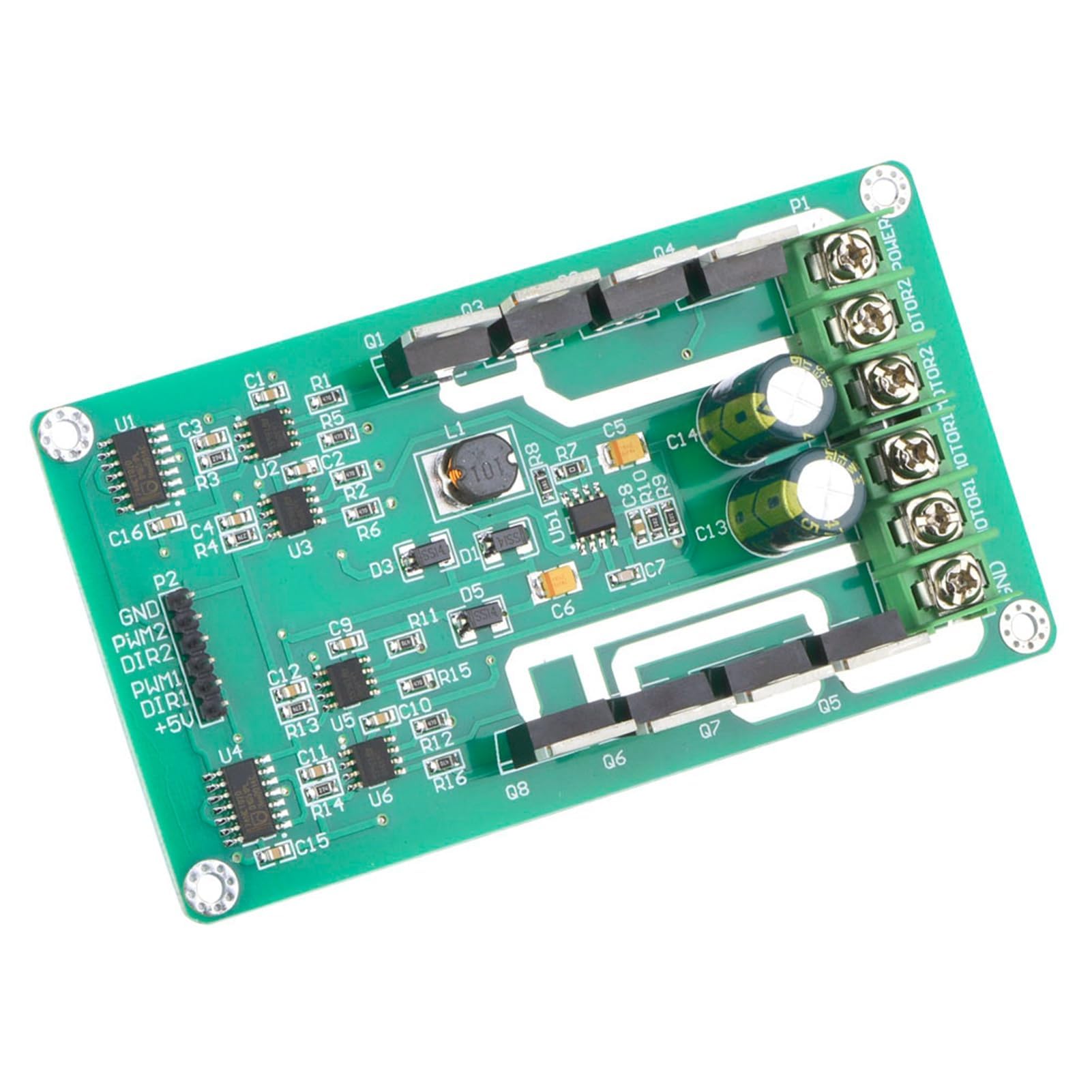 Ejoyous IRF3205 MOSFET, Freinage Évident Carte de Module de Moteur à Double Moteur à Faible Résistance Durable, pour la Modulation PWM 3-36V PEAP 30A Fonction de Freinage