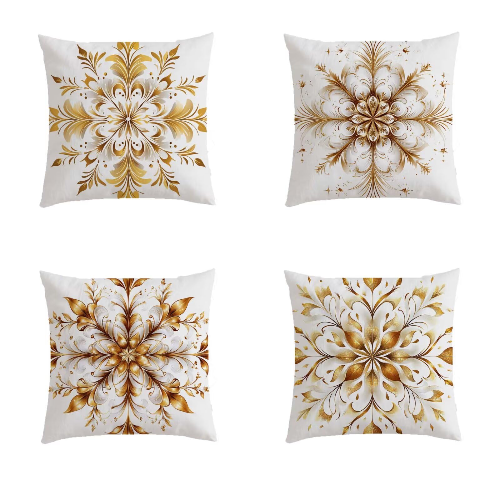 Housse coussin exterieur 80x80cm orange imperméable taie oreiller salon de jardin