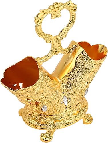 Soporte de cubiertos de color dorado, soporte para utensilios de cocina, estilo europeo, organizador de cubiertos, organizador de almacenamiento de