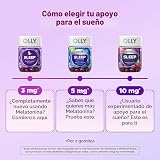 OLLY Gomitas para dormir, apoyo ocasional para dormir, 3 mg de melatonina, L-teanina, manzanilla, bálsamo de limón, ayuda para dormir, mora, 50 unidades