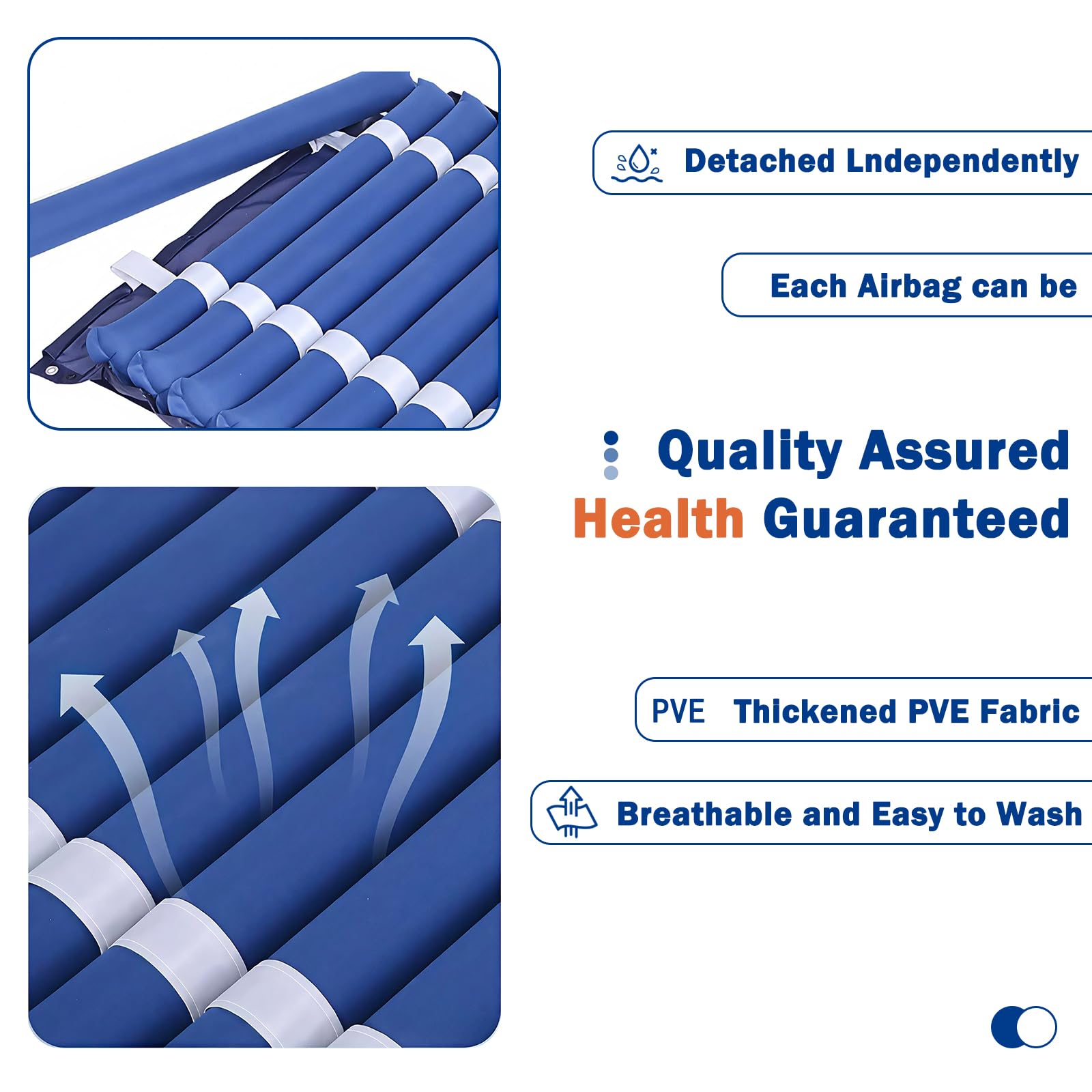 Colchon Antiescaras 90X195,Colchón Celdas de Aire Alternante con Compresor