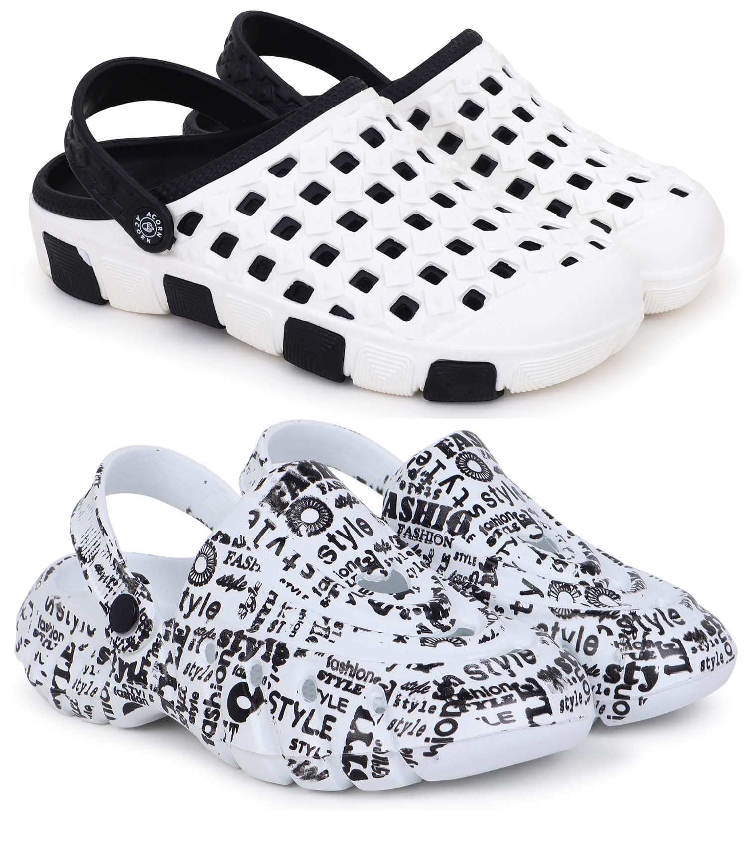pampy angel Clogs for Men Classic Casual Sandals with Adjustable Back Strap Anti-Skid Lightweight Flip-Flop Slipper Slides for Men's & Boy's Combo Pack of 2-picture-16