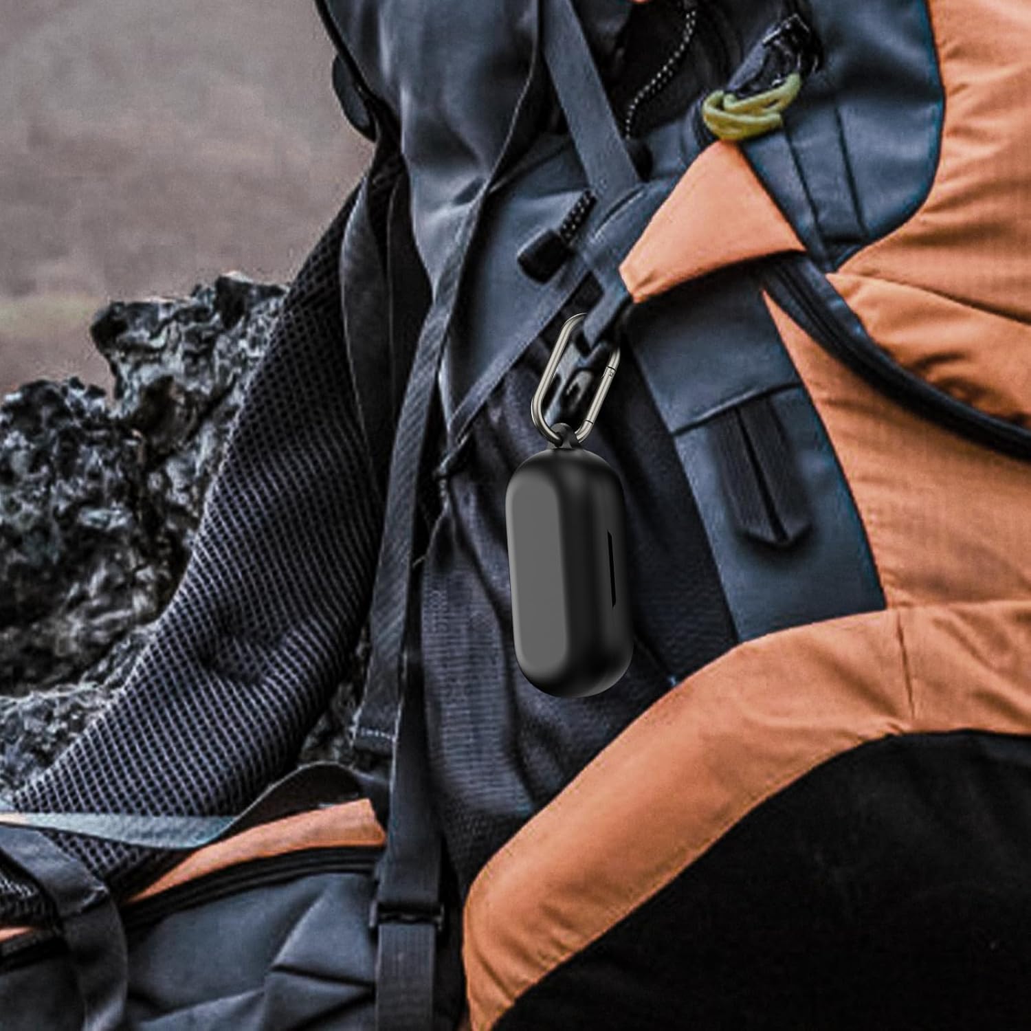 Compatible with Raycon Open Earbuds Case Cover, Soft Silicone Shockproof Protective Skin Case for Raycon Open Ear Bluetooth Headphones with Cleaner Kit & Carabiner (Black) - Image 7