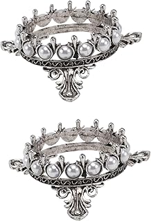 FRCOLOR 2pcs Metal Stand Pen Holder for Desk Pen Holder for Desk Organizer Brushes Rest Pencil Stand Metal Pen Holder Manicure Pen Holder Metal Pen Stand for Manicure Retro Pen Holder