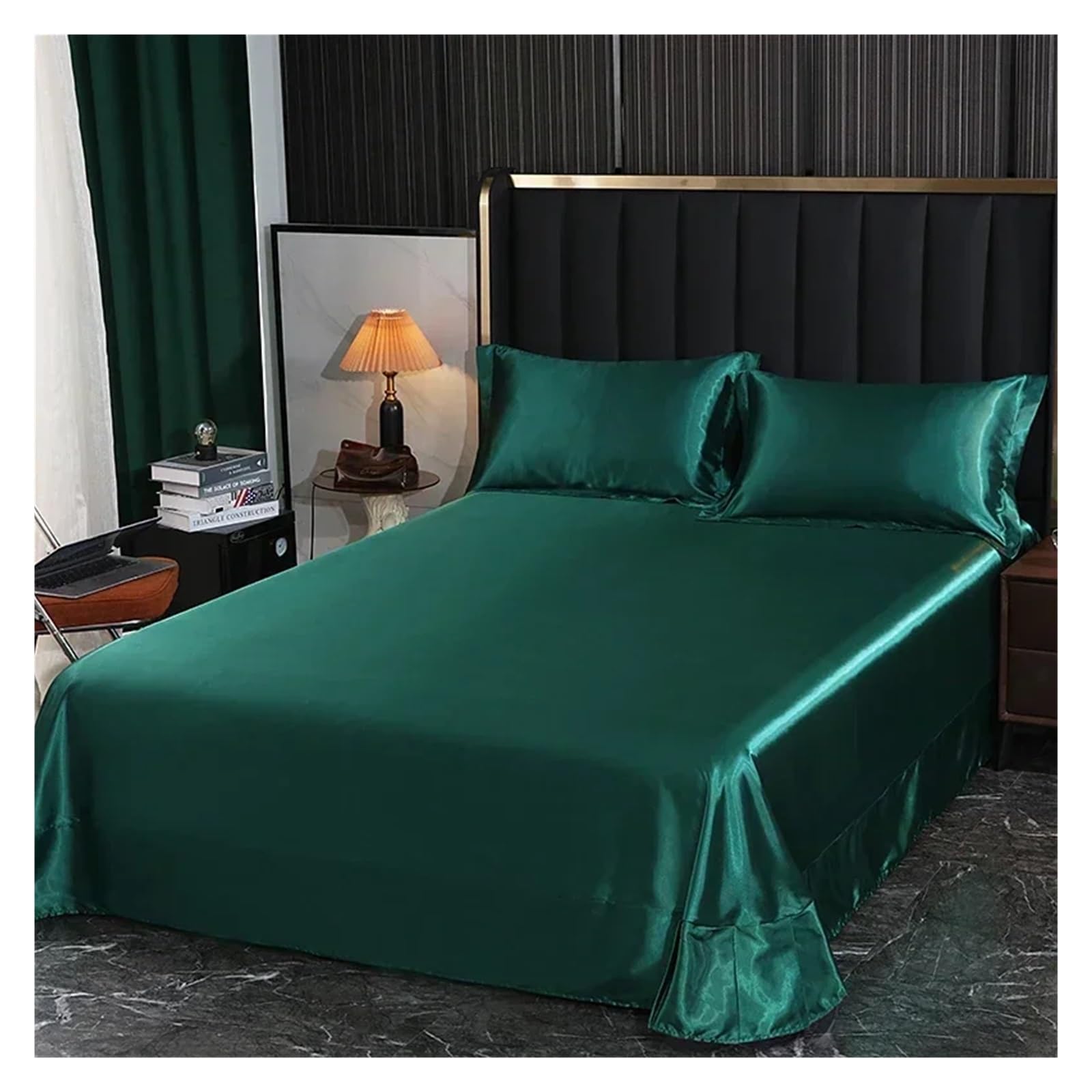 Drap de lit en soie de mûrier luxe drap housse 140x190