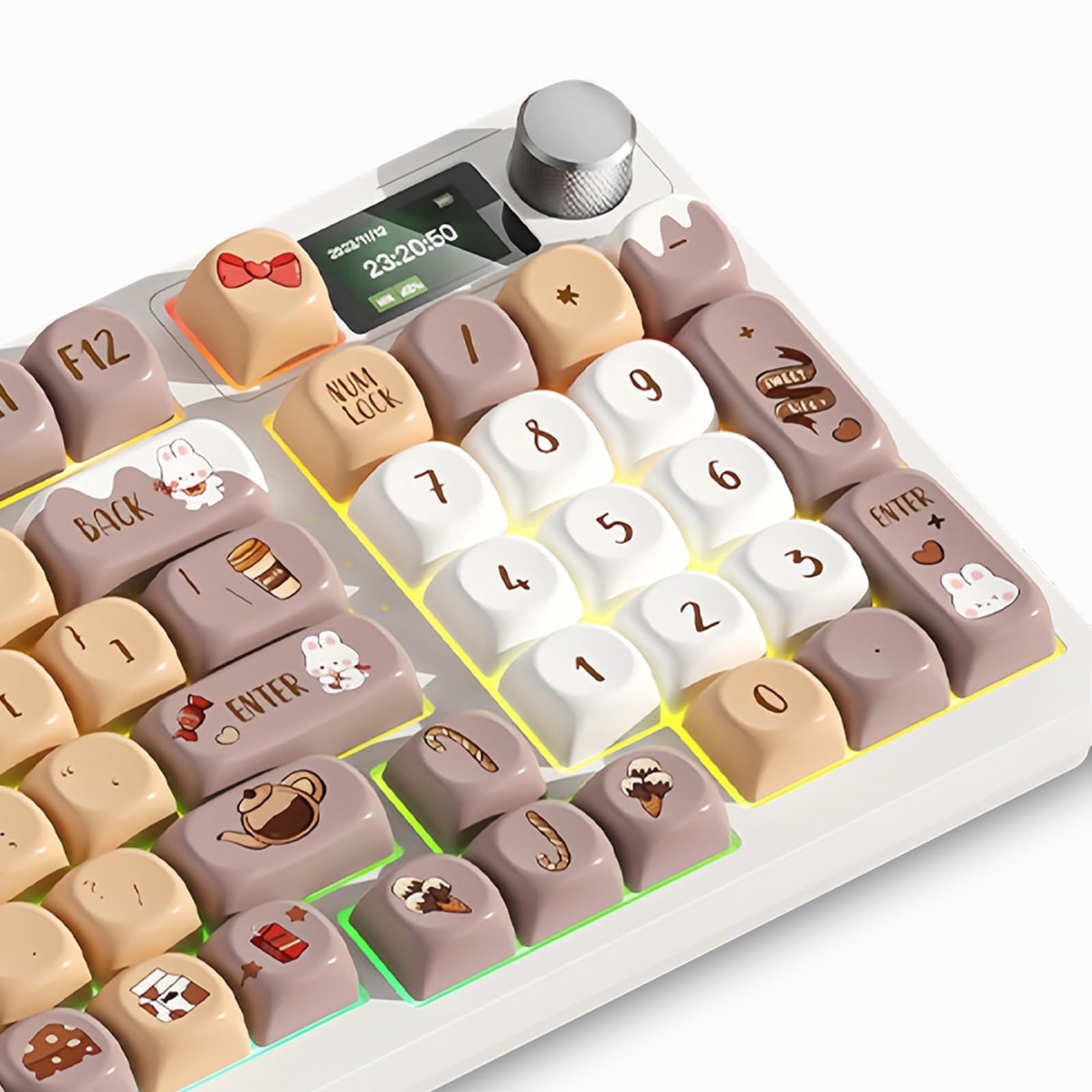 ❀MOKUA3❀ Amazon.com: FKZ Cute MOA Profile Keycaps.PBT Dye-Sub Kawaii Round