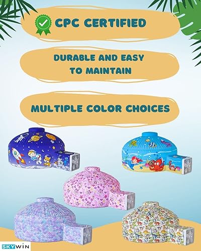 Miniatura 39 de Skywin Tienda de campaña de aire – Fuerte inflable de construcción rápida, tienda de campaña de aire para jugar, descansar y dormir, 77 x 50