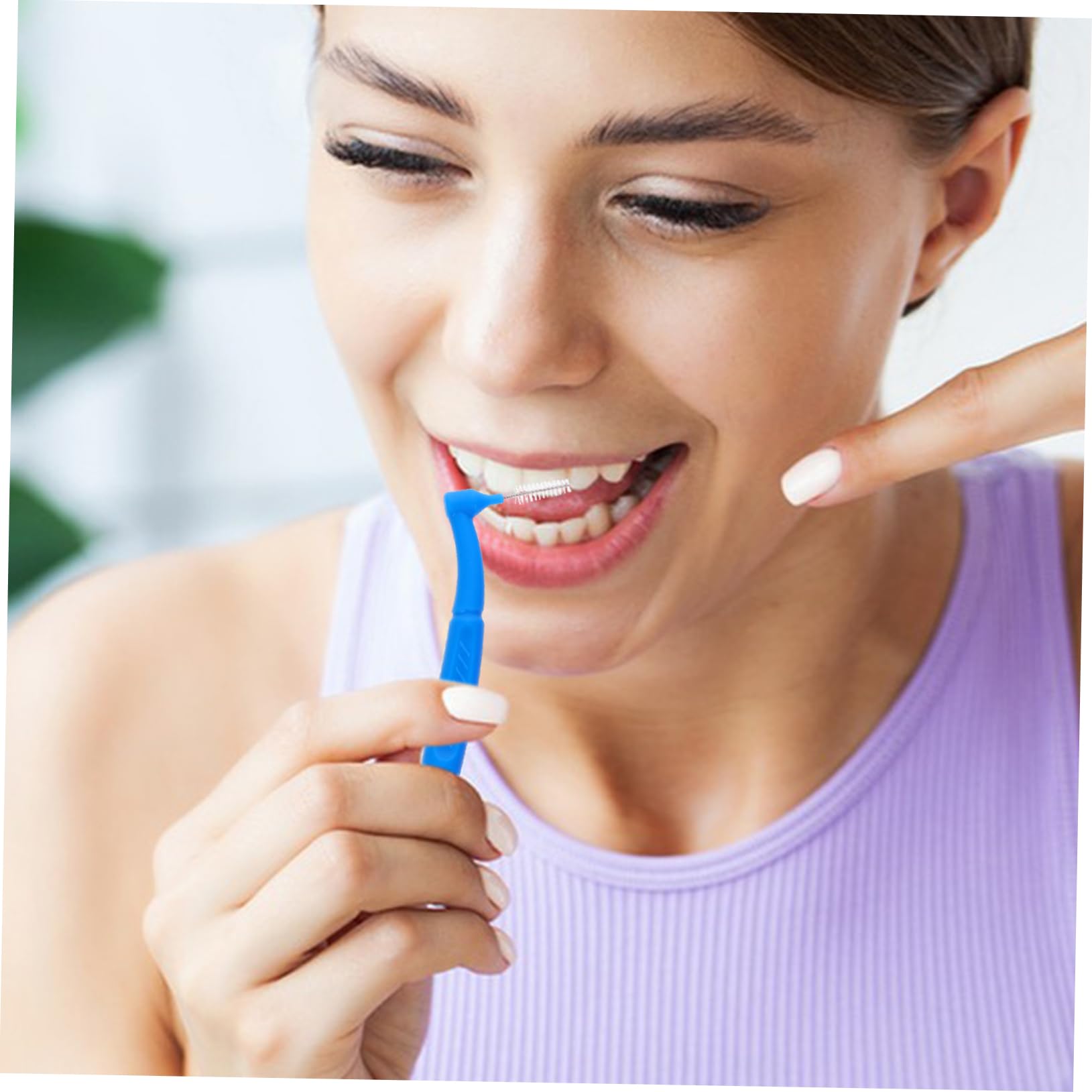 FOMIYES 250 Piezas Cepillo Interdental Herramientas De Limpieza De Cepillos Interdentales Entre Cepillo Interproximal Cepillo De Cepillos De Plástico