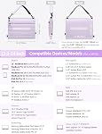HYZUO 13.3-14 Inch Laptop Sleeve Bag for MacBook Pro 14 M5-M1 A3426 A3427, MacBook Pro/Air 13, 13" 13.3" Dell/HP/Lenovo/Asus/Acer/Samsung, Women Shoulder Bags Case Work Daily Handbag, Lilac Purple