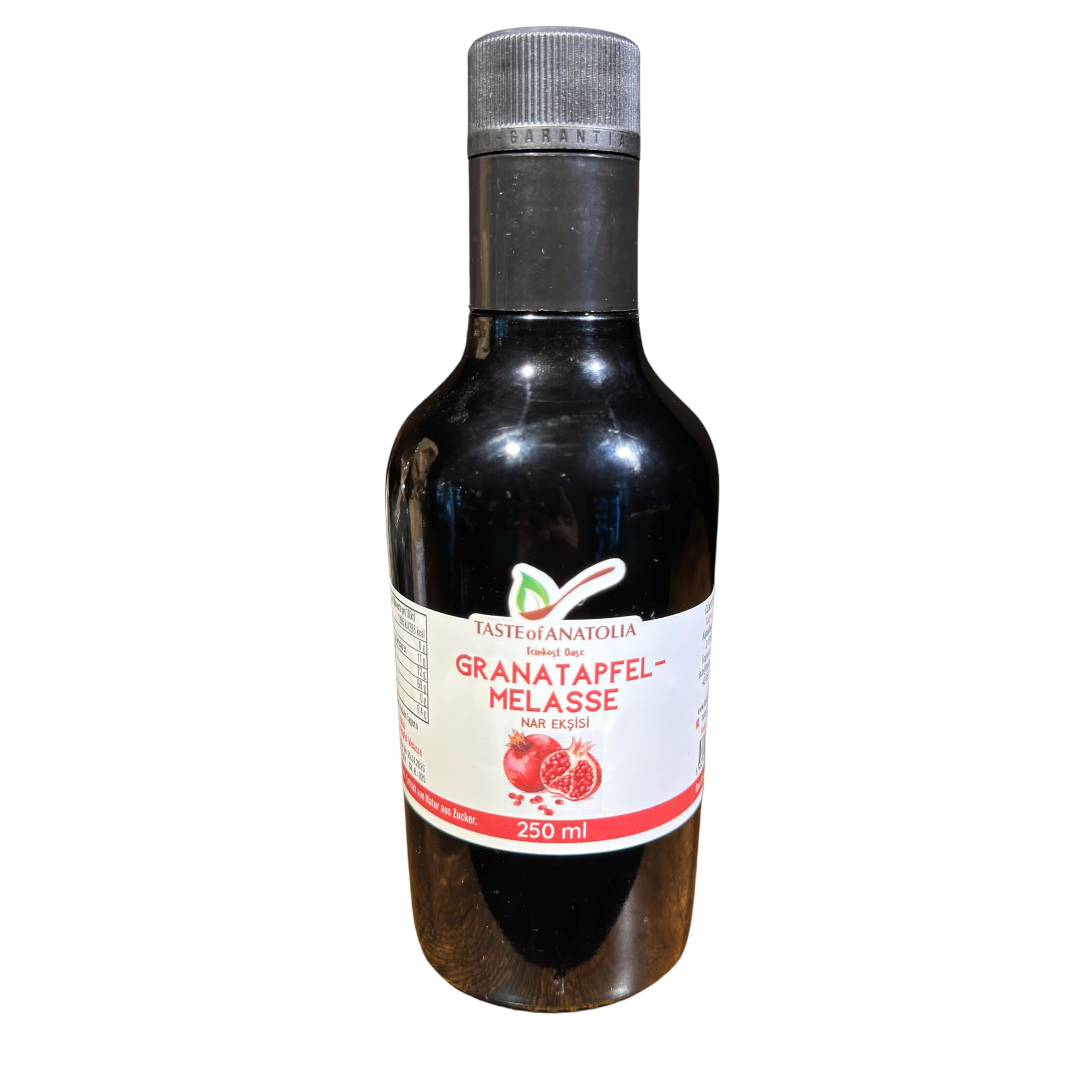 Granatapfelsirup pur 350ml - Granatapfelmelasse (Nar eksisi) 250 ml von TASTE of ANATOLIA Feinkost Oase, 100% natürlich. Aus HATAY-Türkei. (Namensänderung: auf Melasse und 250 ml)