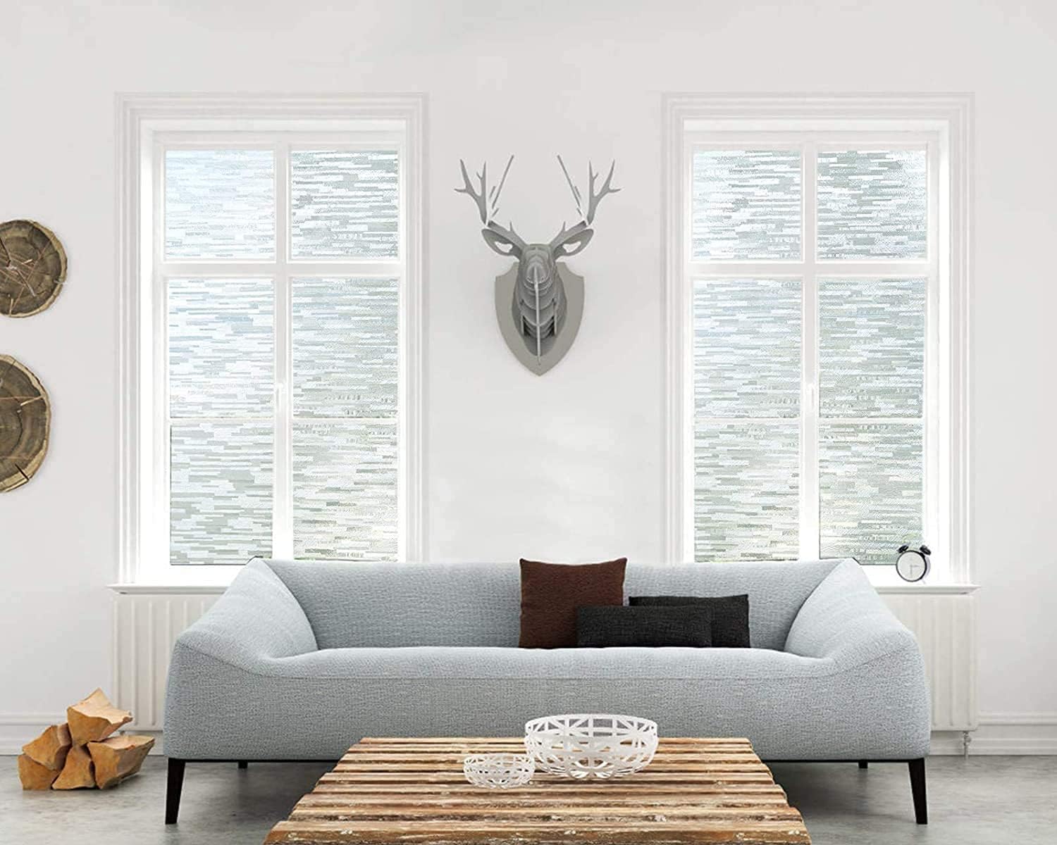 Haton Frosted Privacy Window Film 23.6 x 78.7 Inches, Haton Window Tint Kit