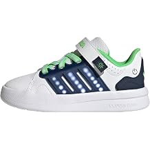 adidas Boys Lightorama Court Children Sneakers Shoes Casual - White