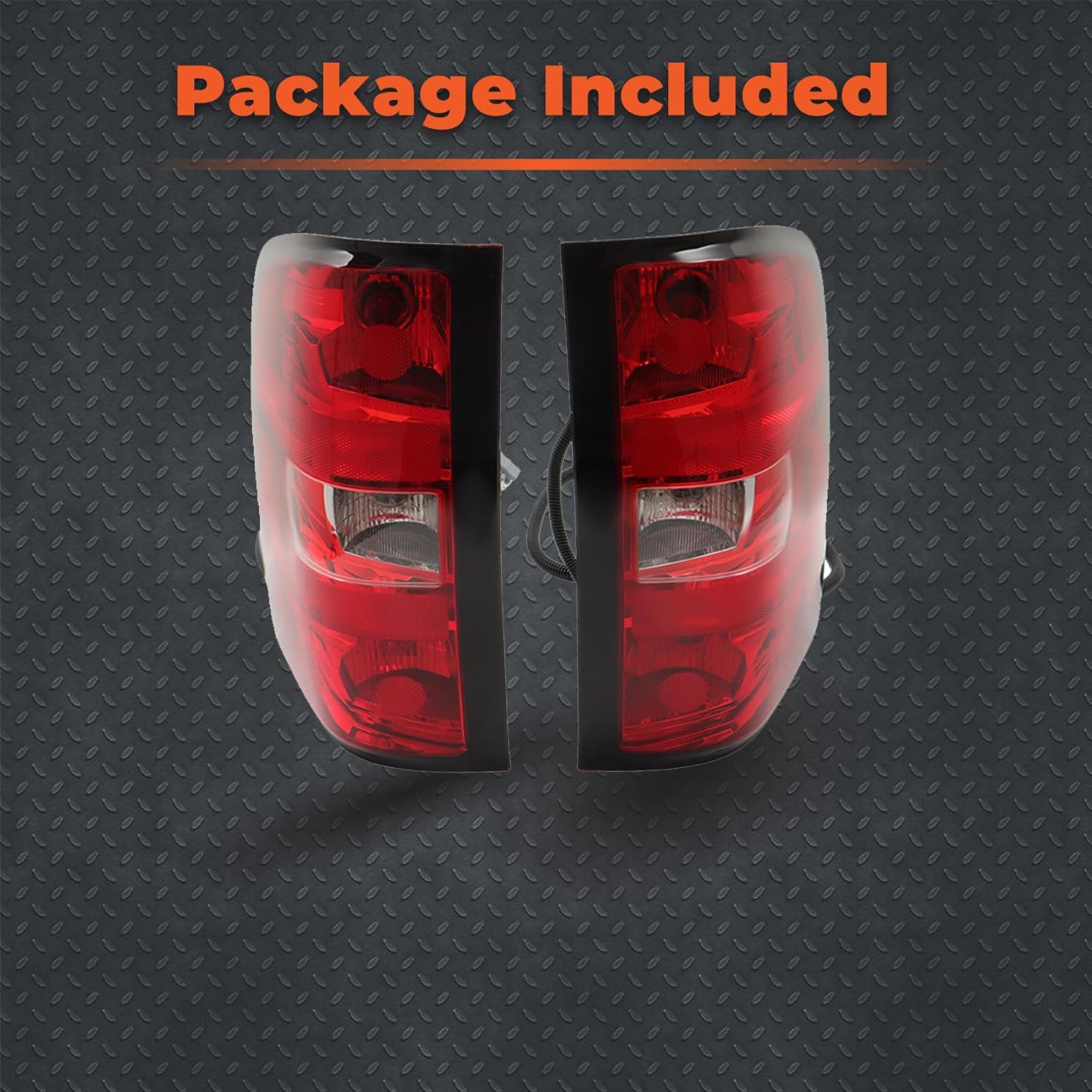 labwork Driver Passenger Side Tail Lights Replacement for Chevy Silverado 1500 2500HD 3500HD Pickup Truck 2007-2014 Tail Lights Brake Lamp Assembly Left & Right Side w/Bulb and Harness