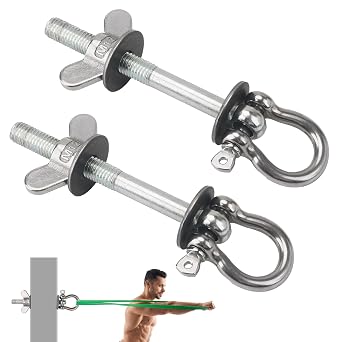 EAORBD Power Rack attachments Band Pegs Resistance Band Hooks for Squat Rack O-Ring for Versatile Gym Equipment Attachments 304 Stainless Steel 2 Pack