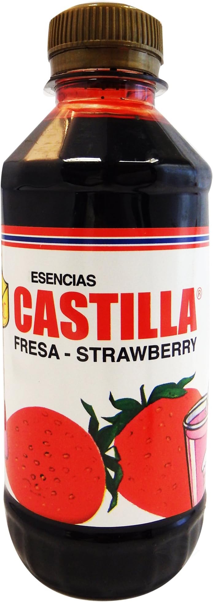 Castilla Strawberry Flavor Concentrate 8.6 fl oz - Esencia de Fresa (Pack of 6)
