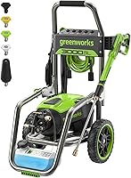 Greenworks Pro 3000 PSI Brushless Electric Pressure Washer 2.0 GPM CSA Certified Foldable 25FT Hose Steel Frame