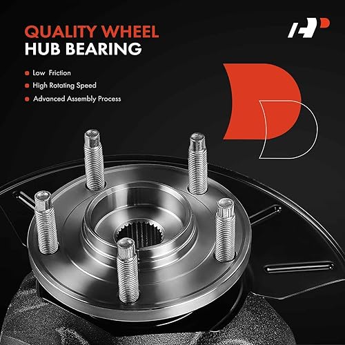 Miniatura 5 de A-Premium 2 bujes de nudillos de dirección delantera y rodamiento de rueda compatibles con Ford Escape 05-12, Mazda Tribute 05-11, Mercury Mariner