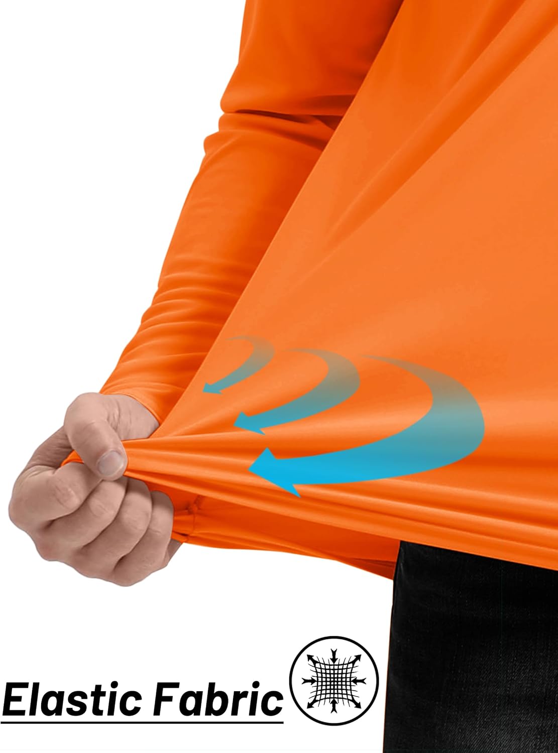 TACVASEN Men's Long Sleeve Athletic Shirts 1/4 Pullover Zip Sun Protection Rash Guard UPF 50+ Outdoor Running T-Shirts - Image 5