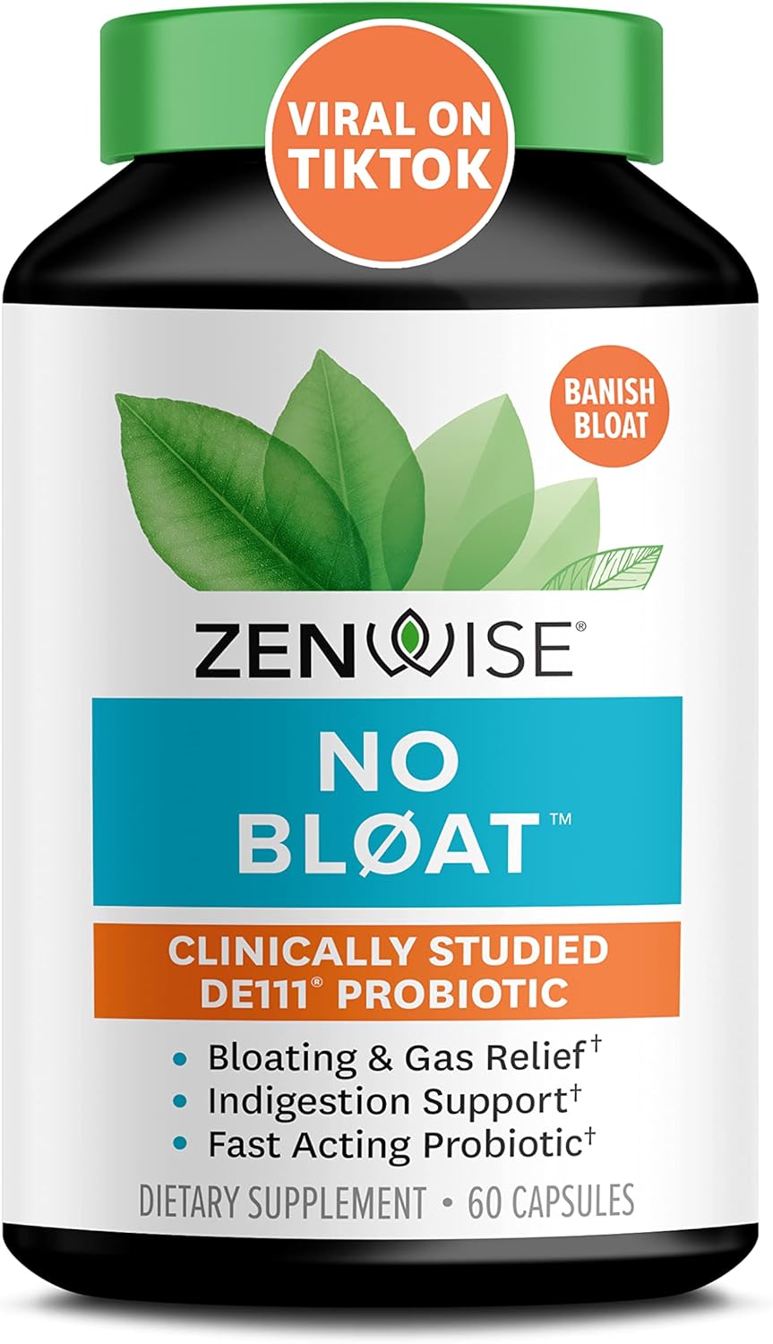 Buy Zenwise No Bloat Probiotics, Digestive Enzymes for Bloating and