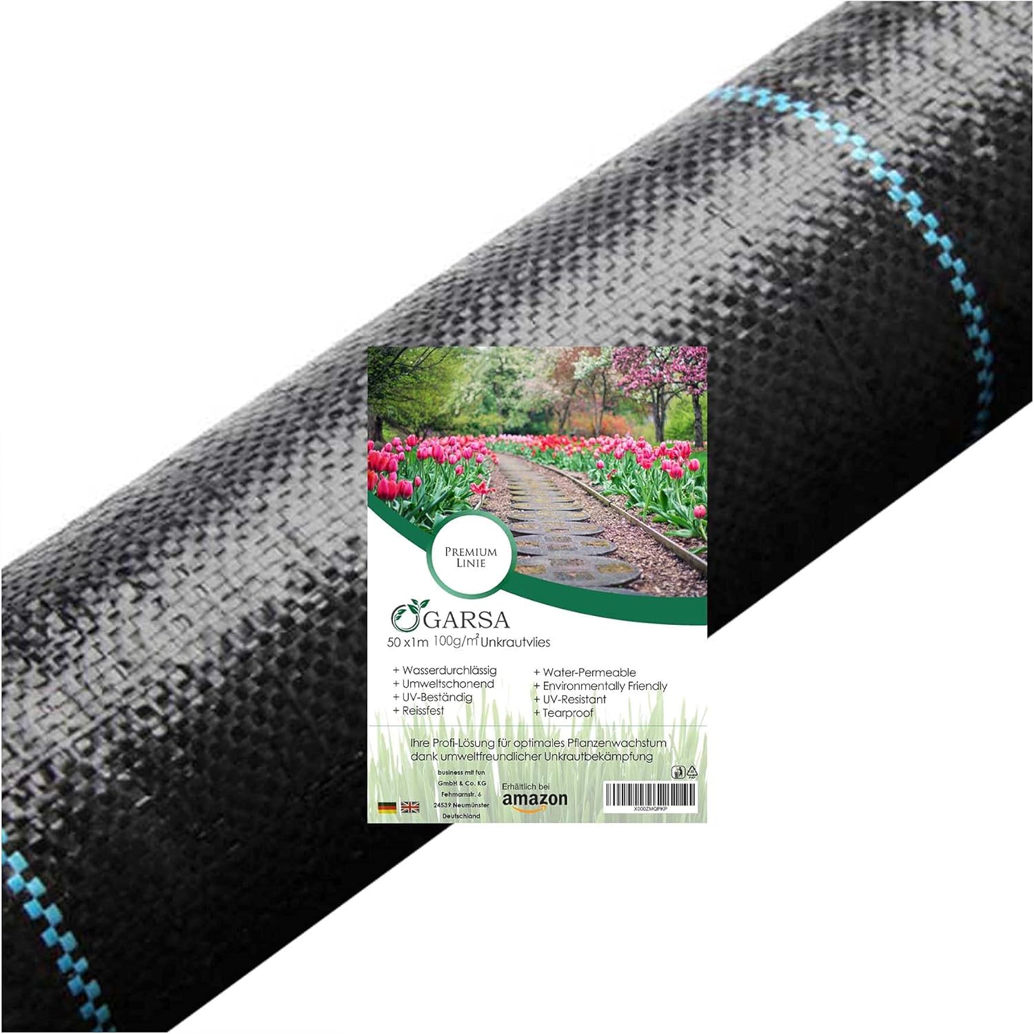 55m X 1,8m Unkrautvlies Gartenvlies Bodengewebe Unkrautfolie - Foto 14