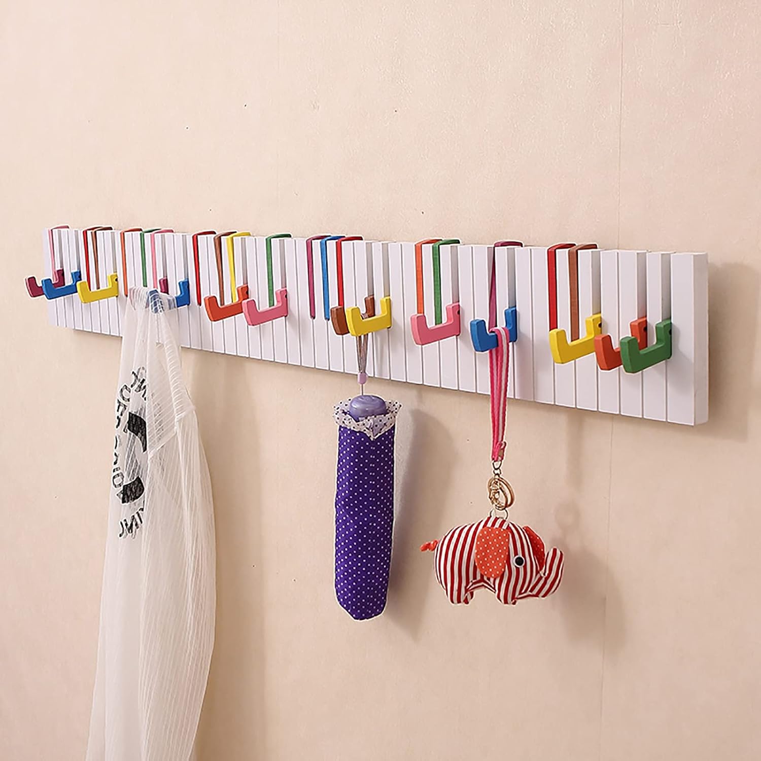 Coat Rack/Bedroom Wall Hanging Piano Hook/Door Behind The Porch Wall Decoration Creative Hanger (Size : 80cm) (60cm)