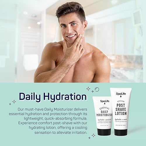 Miniatura 7 de Spa Life All Natural Bath and Body Luxury Spa Juego de cesta de regalo juego de aseo para hombres