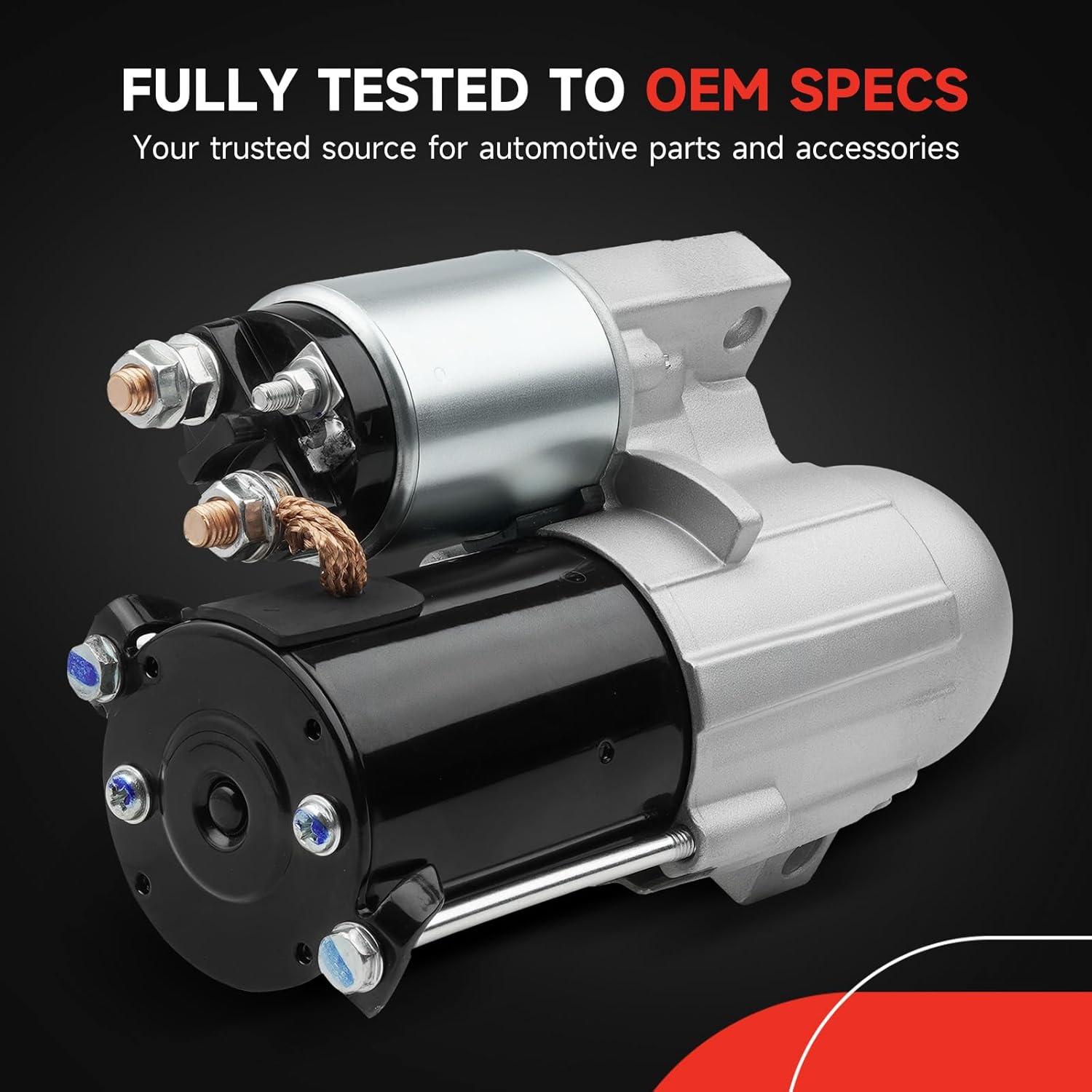 Starter Compatible with 99-03 Chevy S10 2.2L, 97-05 Malibu 3.1L, 00-05 Impala 3.4L, 97-01 Lumina 97-05 Buick Century 3.1L, 99-03 GMC Sonoma 2.2L, 01-05 Pontiac Aztek Grand Prix Am 3.4L 6491N