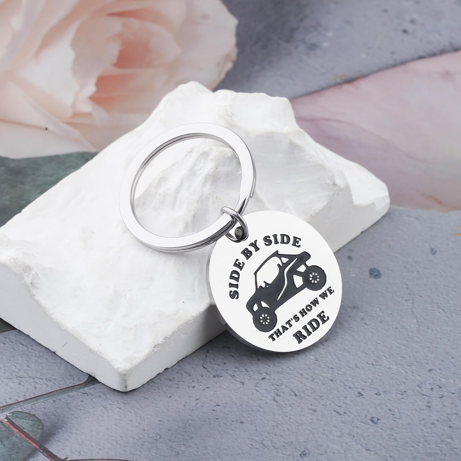 FOTAP Four Wheeler Biker Jewelry Off Road Driver Gift ATV UTV Keychain Mud Riding Keychain Side By Side Merch