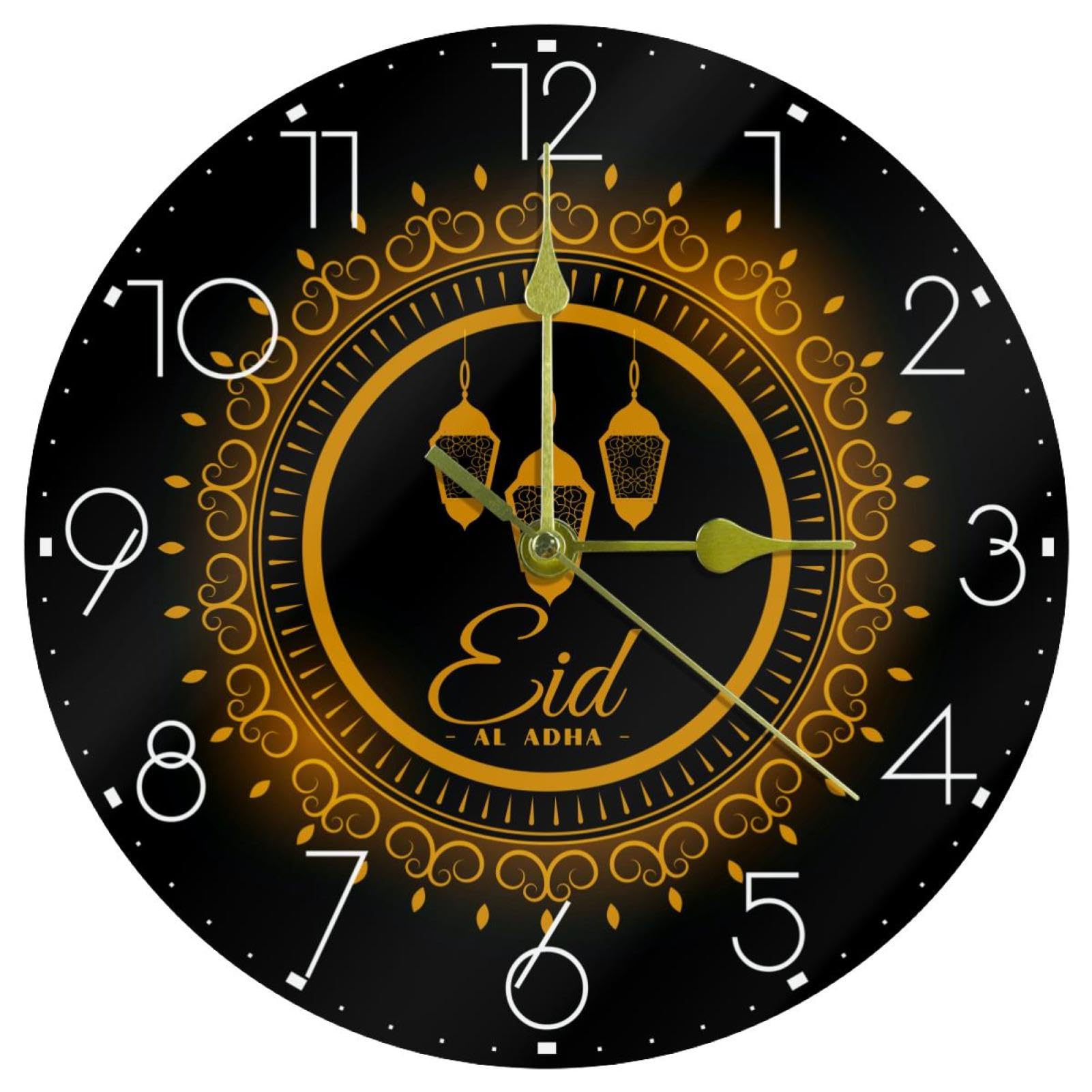 Horloge ronde en acrylique noir pour sublimer la décoration moderne de votre salon