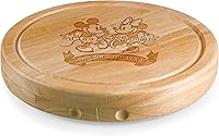 Vista 10 de PICNIC TIME Circo - Juego de tablas para charcutería con cuchillos de queso, marrón, Disney Mickey Mouse y Minnie Mouse - Parawood