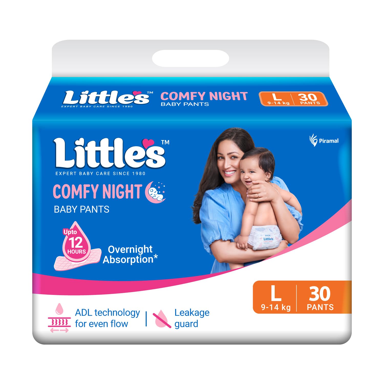 Little's Baby Diapers L Size (Large) Pants Style | 9-14 kg | 30 Count - Pack of 1 | Cotton Soft Baby Diaper Pants with Leakage Guard-image-26
