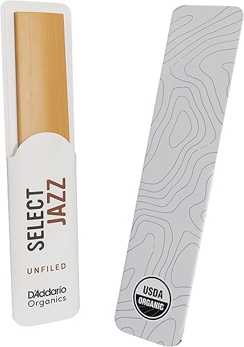 Miniatura 13 de D'Addario Organic Select Jazz - Cañas de saxofón barítono archivadas por Jazz, selladas individualmente, 4 medianas, paquete de 5
