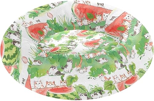 Small Animals Eat Watermelon Summer Anxiety Relief Pet Dog Bed fluffier Orthopedic Dog Bed for Small Size Pets Sleeping Camas para mascotas Grandes