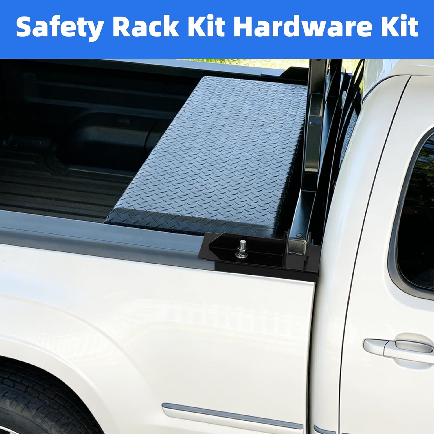 Safety Rack Kit Hardware Kit Compatible with 2017-2022 Ford F-250 F-350 Standard Bed,Black,30221 Rack Truck Bed Rack Mounting