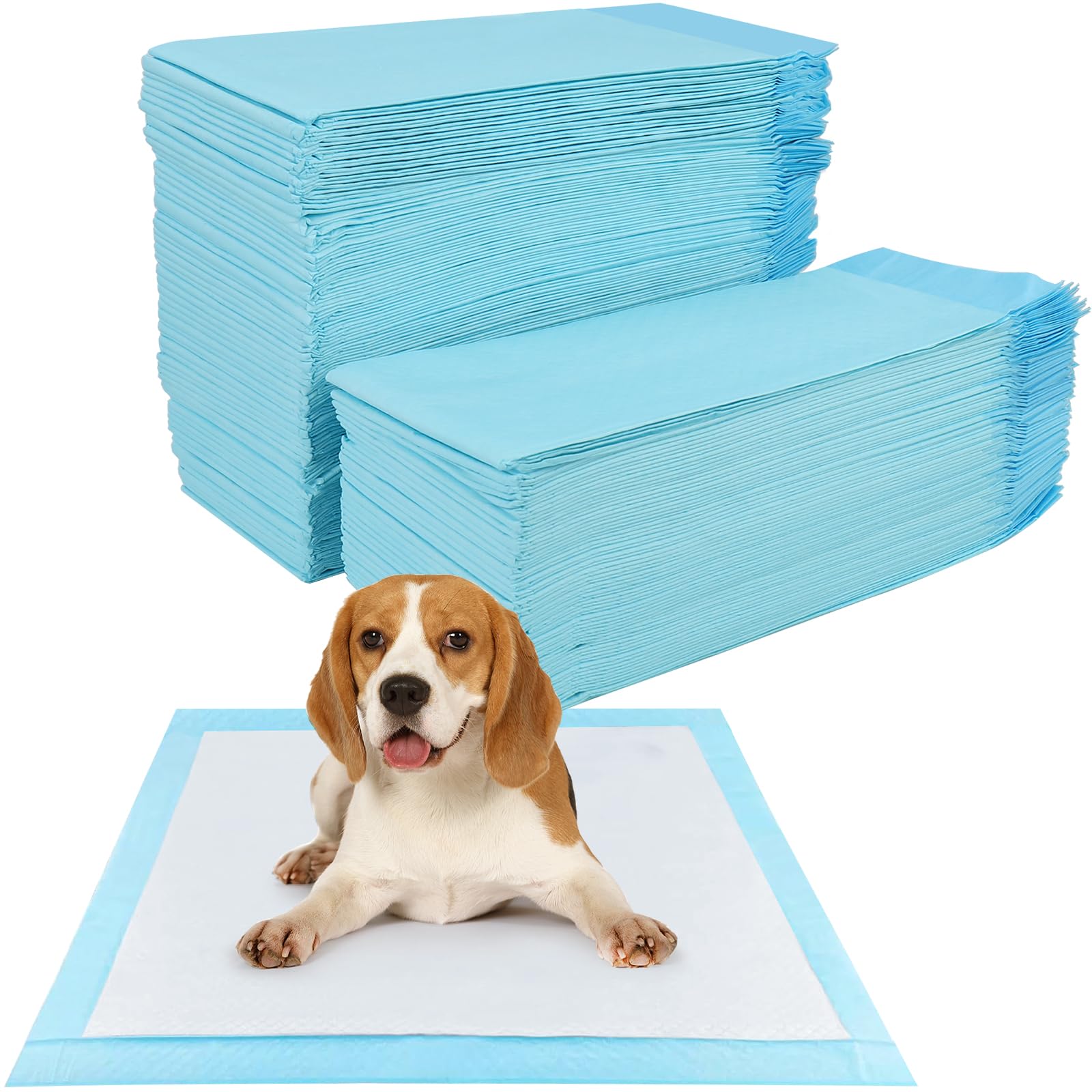 YSWOVUO 100 Pezzi Tappetini Igienici per Cani, 60 x 60cm Traversine cani, 5 Strati Tappetini Assorbenti per Cani, Tappetini Cane Superficie ad Asciugatura Rapida, Addensare