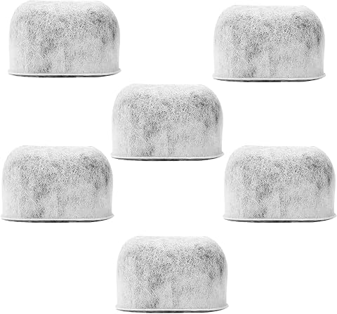 6 Pack Replacement Charcoal Water Filters for All Cuisina...