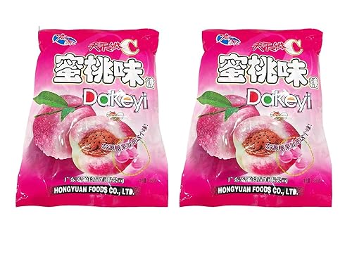 Hongyuan Dakeyi - Caramelos duros (melocotón, 2 unidades)