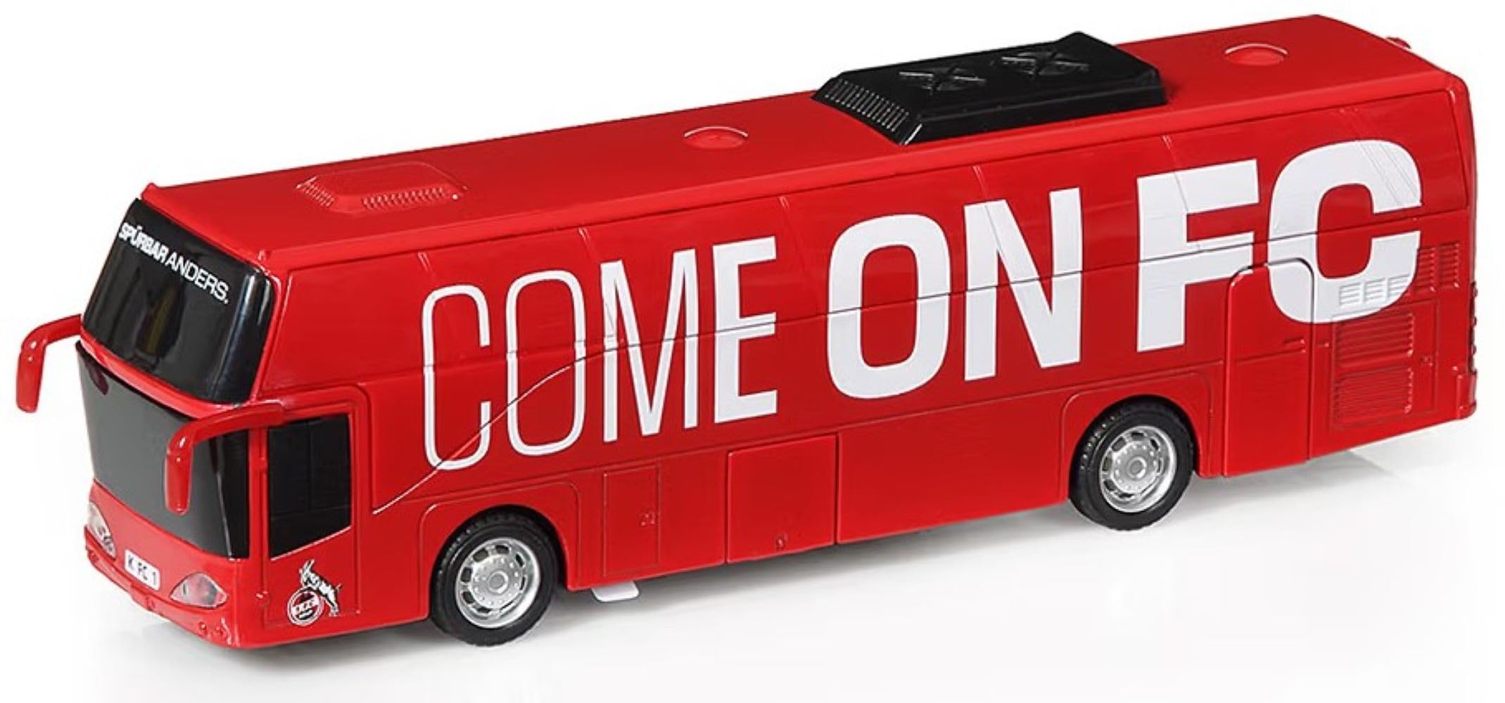 1. FC Köln Bus jouet avec son, bus d'équipe, 20 cm, bus
