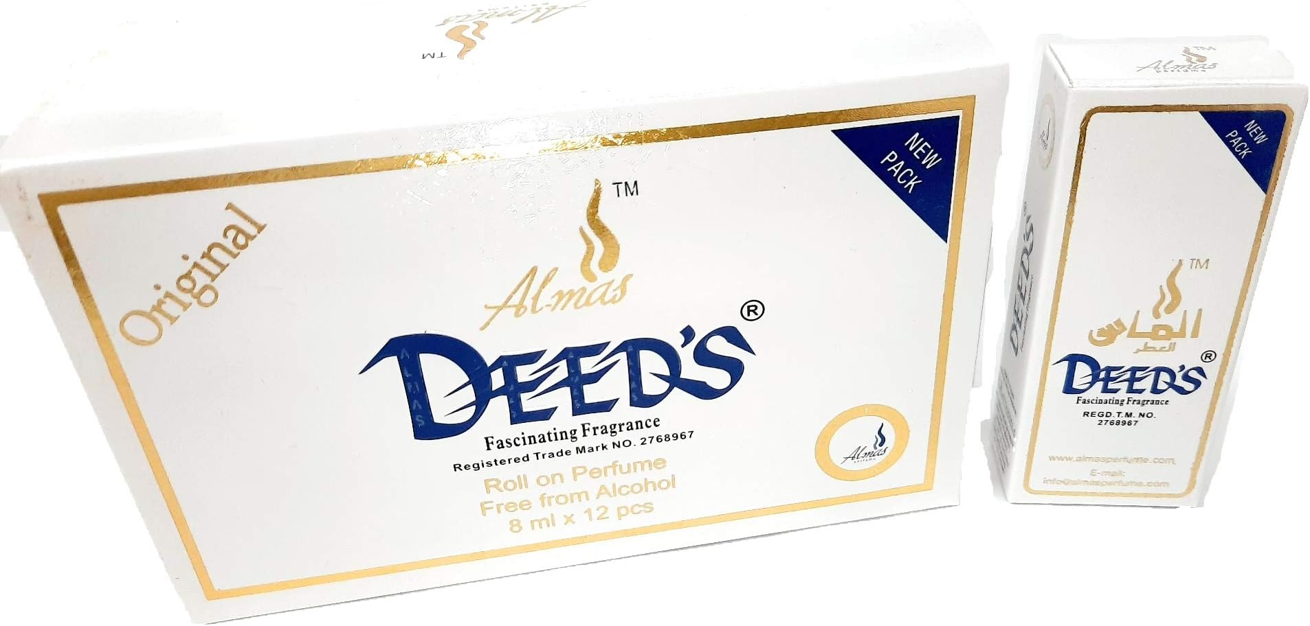 Deeds Fresh Attar Roll On Perfume For Men, 8Ml (Pack Of 12)