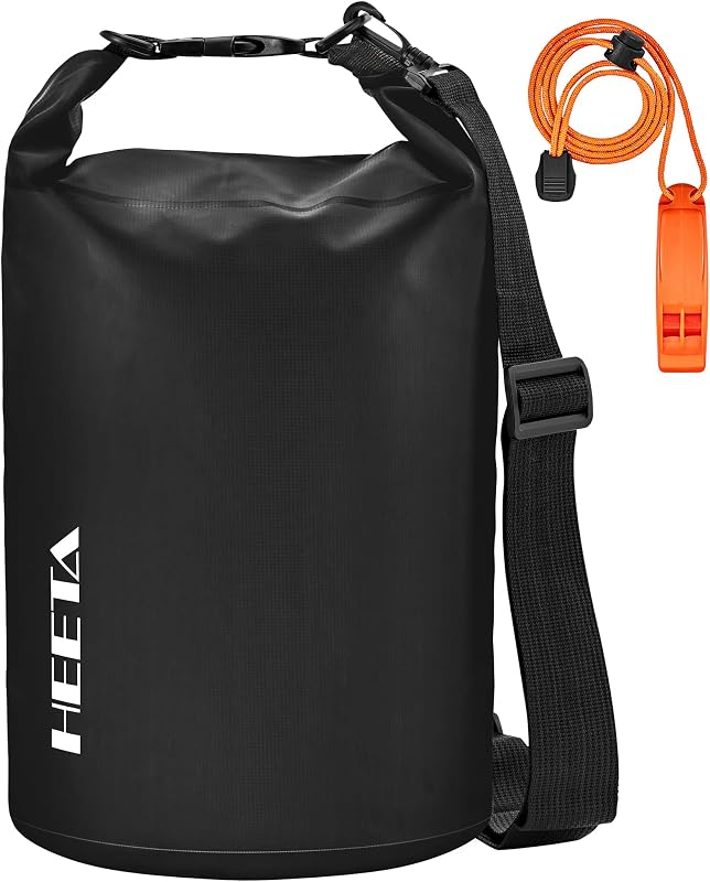 Mochila impermeable Dry Bag con silbato de emergencia 5L/10L/20L/30L/40L | Bolsa de almacenamiento en seco ligera Roll Top para mujer, para viajar en kayak, barco, camping, playa, senderismo, crucero, esencial