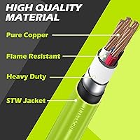 Vista 3 de CircleRiver Cable adaptador RV de 30 amperios a 50 amperios, NEMA TT-30P macho a 14-50R hembra Dogbone Cable de alimentación RV con mango de agarre