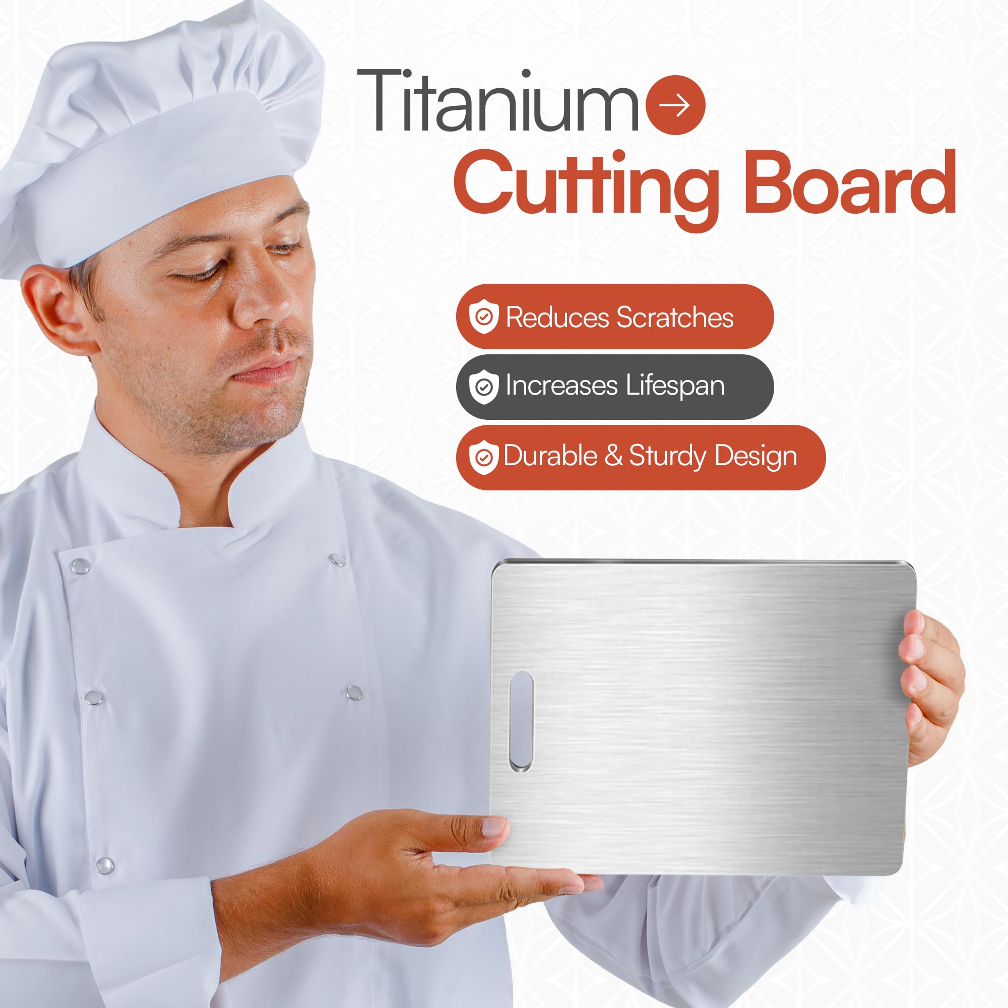 Tablas Cortar Cocina Antibacteriana Titanio Pack Grande Pequeña
