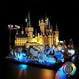 Kyglaring Light Kit Compatible with Lego Hogwarts Castle and Grounds 76419 Building Blocks, Upgrade Remote Control Lighting Accessories for Lego 76419 Model Set, Lights Only, No Battery Included