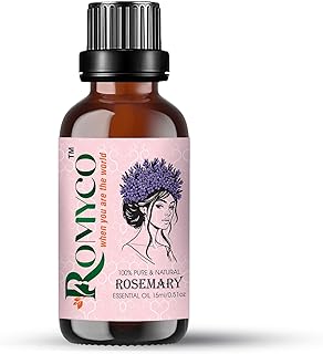 Rosemary Essential Oil 15ml for Hair Growth & Scalp Care | Skin Care | 100% Pure Natural Undiluted Steam Distilled | Therapeutic Grade | Aromatherapy Diffuser